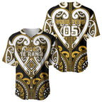 Custom Aotearoa Ngai Te Rangi Baseball Jersey Maori Tribal Pattern