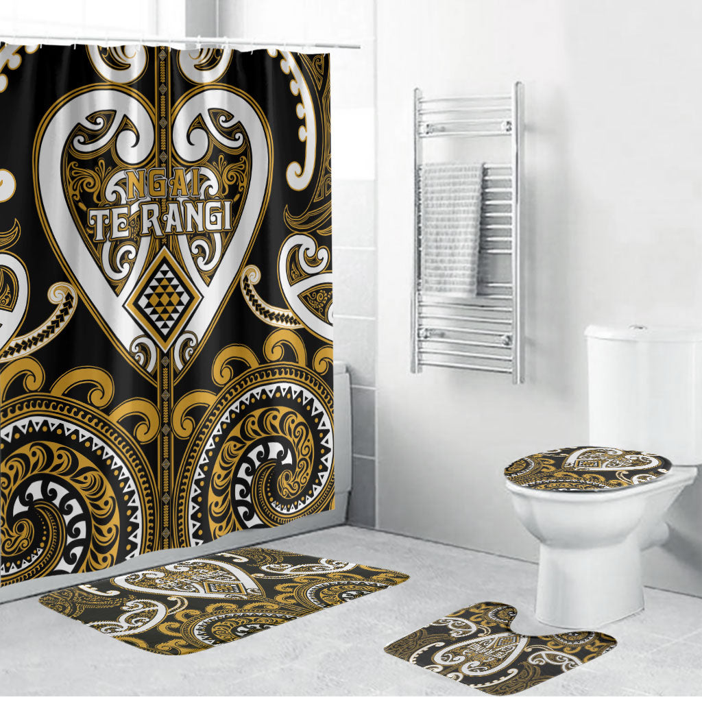 Aotearoa Ngai Te Rangi Bathroom Set Maori Tribal Pattern