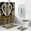 Aotearoa Ngai Te Rangi Bathroom Set Maori Tribal Pattern