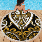 Aotearoa Ngai Te Rangi Beach Blanket Maori Tribal Pattern