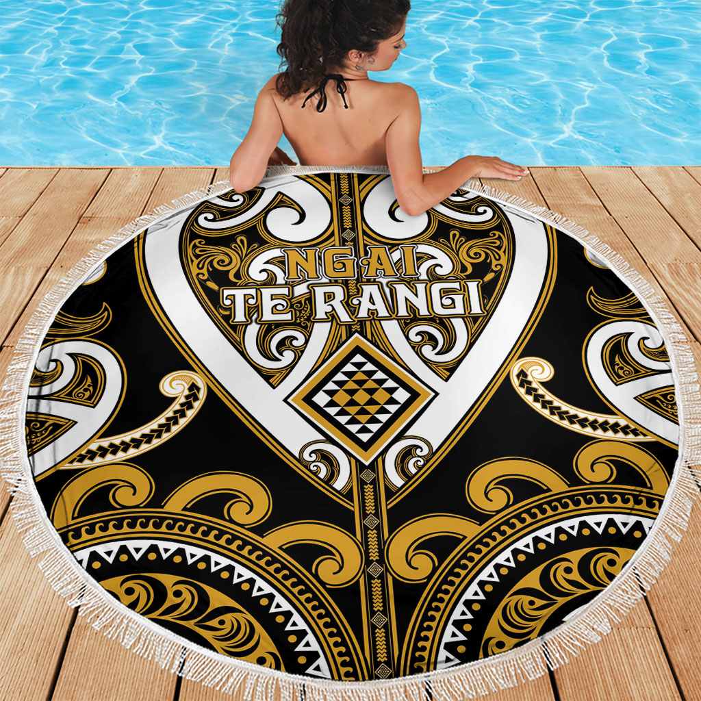 Aotearoa Ngai Te Rangi Beach Blanket Maori Tribal Pattern