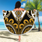 Aotearoa Ngai Te Rangi Beach Blanket Maori Tribal Pattern