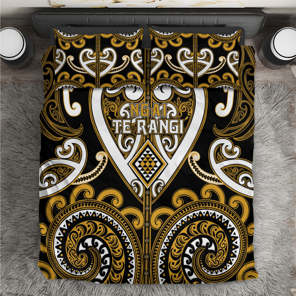 Aotearoa Ngai Te Rangi Bedding Set Maori Tribal Pattern