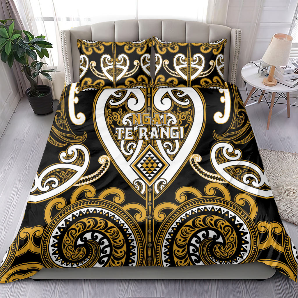 Aotearoa Ngai Te Rangi Bedding Set Maori Tribal Pattern