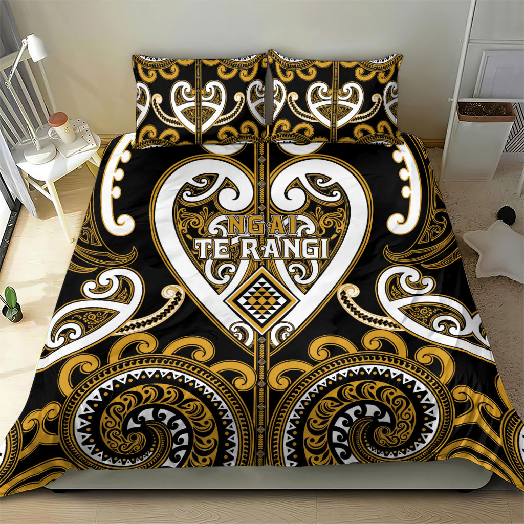 Aotearoa Ngai Te Rangi Bedding Set Maori Tribal Pattern