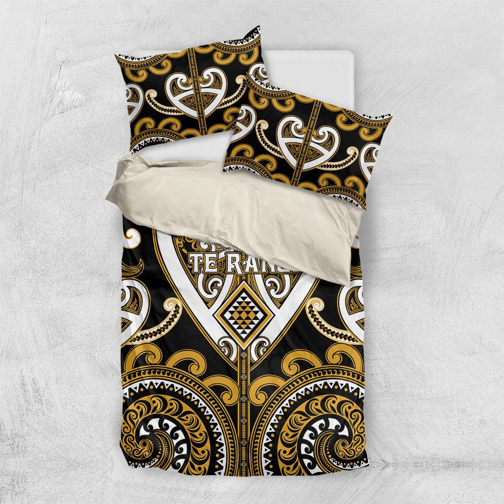 Aotearoa Ngai Te Rangi Bedding Set Maori Tribal Pattern