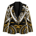 Custom Aotearoa Ngai Te Rangi Blazer Maori Tribal Pattern