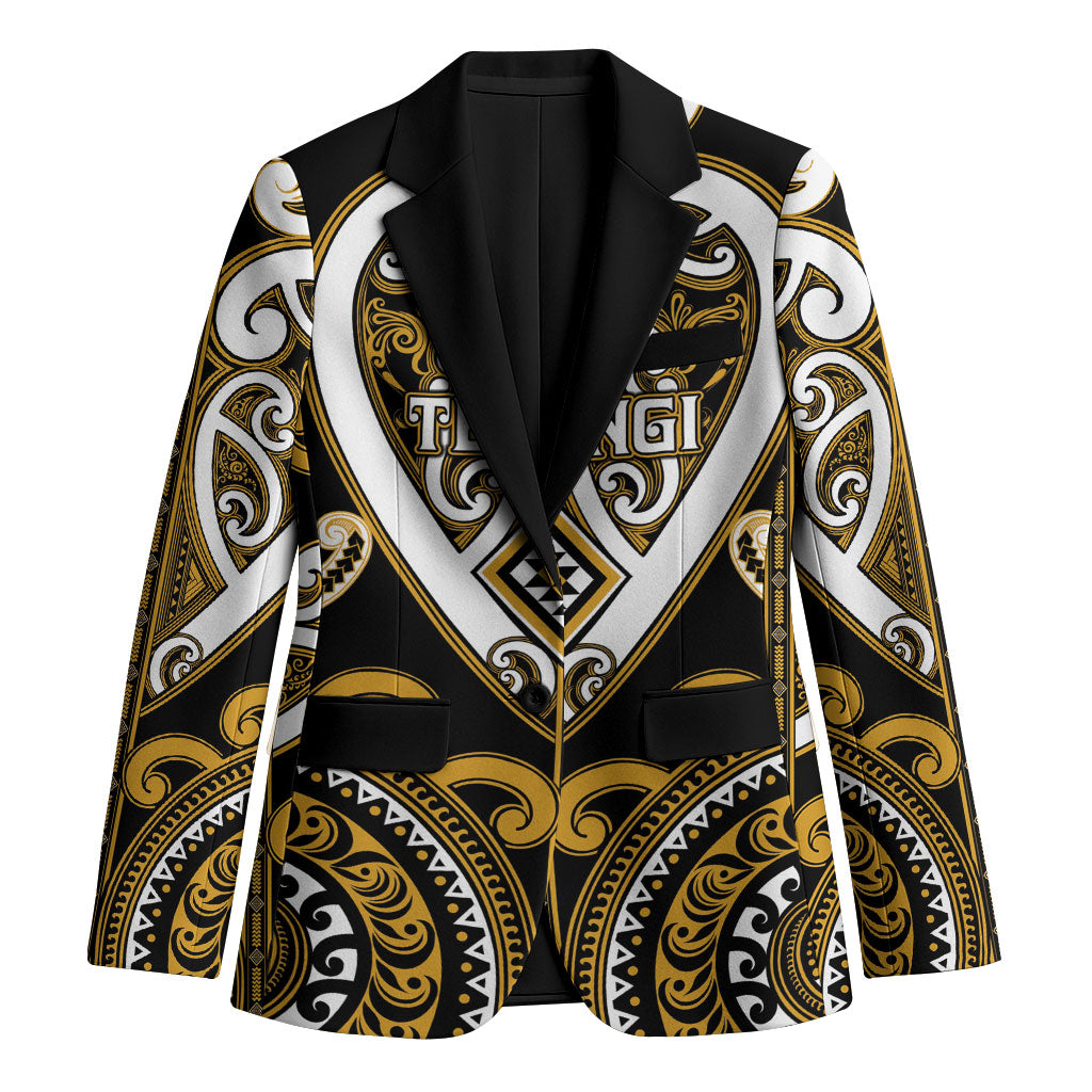 Custom Aotearoa Ngai Te Rangi Blazer Maori Tribal Pattern