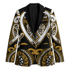 Custom Aotearoa Ngai Te Rangi Blazer Maori Tribal Pattern