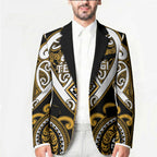 Custom Aotearoa Ngai Te Rangi Blazer Maori Tribal Pattern