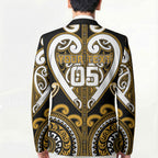 Custom Aotearoa Ngai Te Rangi Blazer Maori Tribal Pattern
