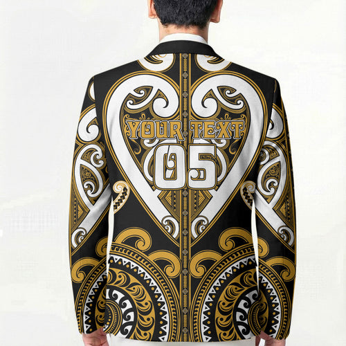 Custom Aotearoa Ngai Te Rangi Blazer Maori Tribal Pattern