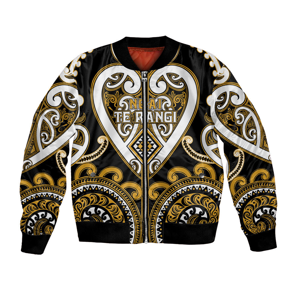 Custom Aotearoa Ngai Te Rangi Bomber Jacket Maori Tribal Pattern