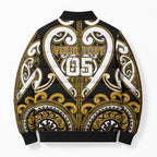Custom Aotearoa Ngai Te Rangi Bomber Puffer Jacket Maori Tribal Pattern