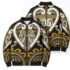 Custom Aotearoa Ngai Te Rangi Bomber Puffer Jacket Maori Tribal Pattern