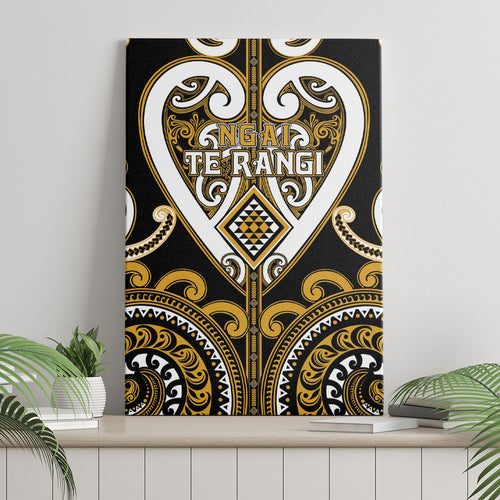 Aotearoa Ngai Te Rangi Canvas Wall Art Maori Tribal Pattern