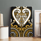 Aotearoa Ngai Te Rangi Canvas Wall Art Maori Tribal Pattern