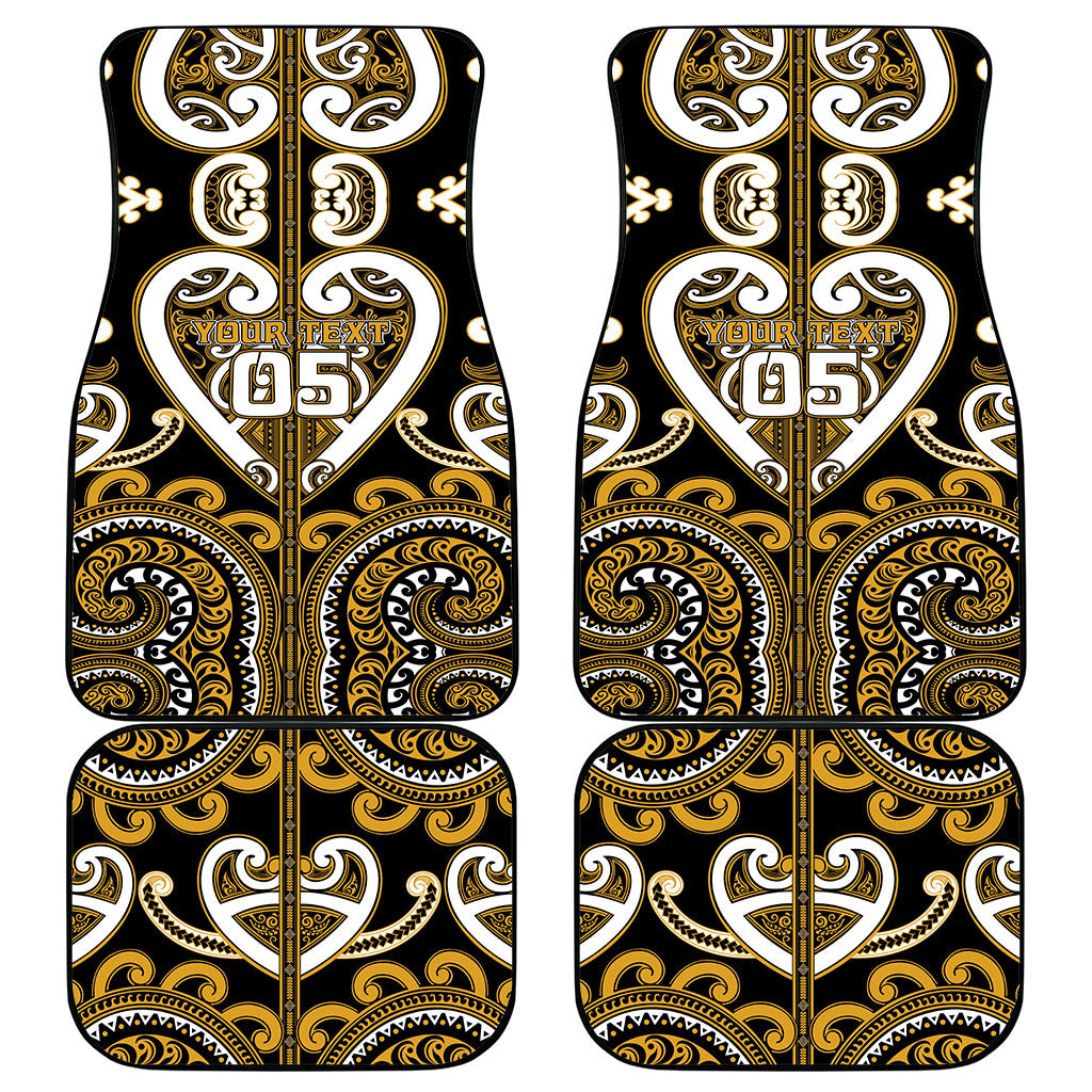 Custom Aotearoa Ngai Te Rangi Car Mats Maori Tribal Pattern