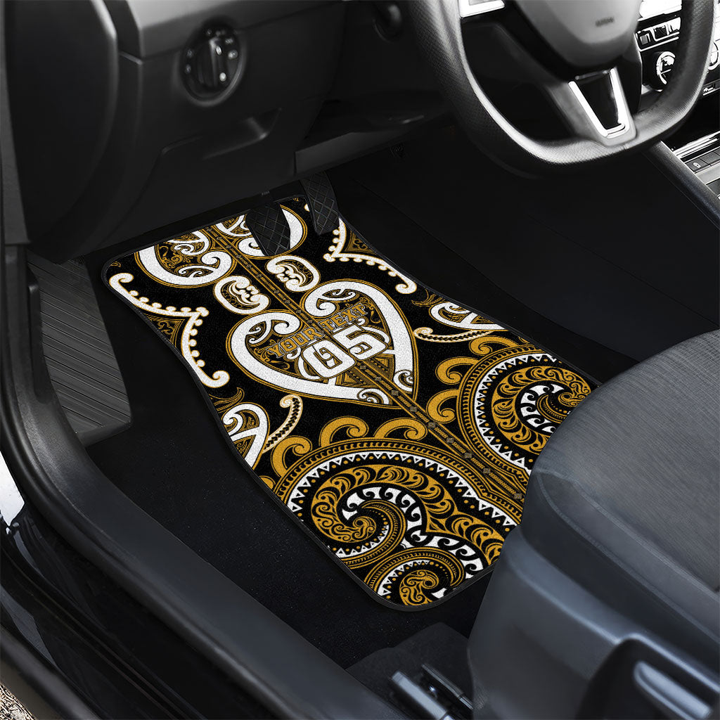 Custom Aotearoa Ngai Te Rangi Car Mats Maori Tribal Pattern