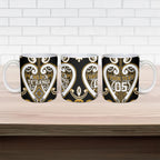 Custom Aotearoa Ngai Te Rangi Ceramic Mug Maori Tribal Pattern