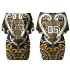 Custom Aotearoa Ngai Te Rangi Couples Matching Off Shoulder Short Dress and Long Sleeve Button Shirt Maori Tribal Pattern