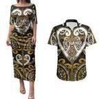 Custom Aotearoa Ngai Te Rangi Couples Matching Puletasi and Hawaiian Shirt Maori Tribal Pattern