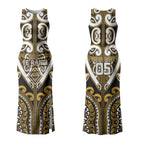 Custom Aotearoa Ngai Te Rangi Couples Matching Tank Maxi Dress and Hawaiian Shirt Maori Tribal Pattern