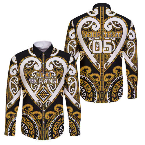 Custom Aotearoa Ngai Te Rangi Family Matching Summer Maxi Dress and Hawaiian Shirt Maori Tribal Pattern