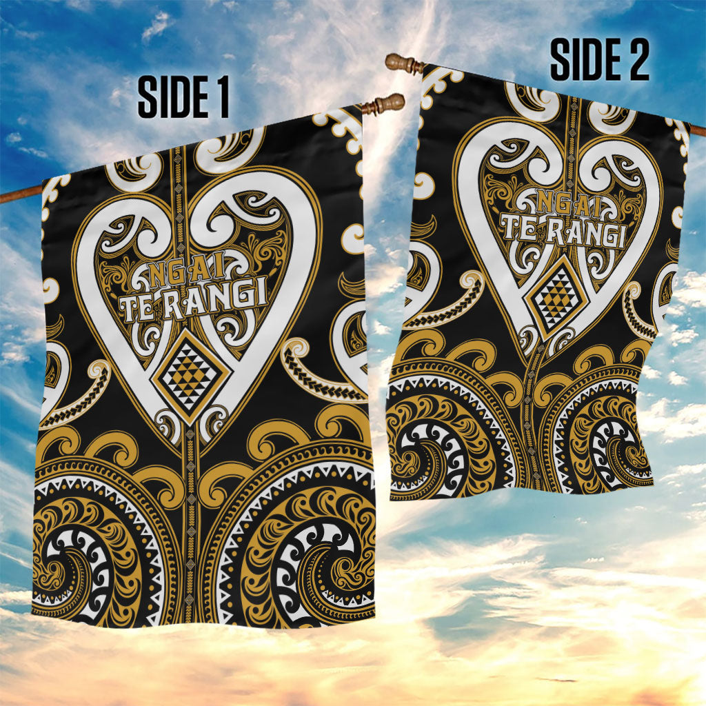Aotearoa Ngai Te Rangi Garden Flag Maori Tribal Pattern