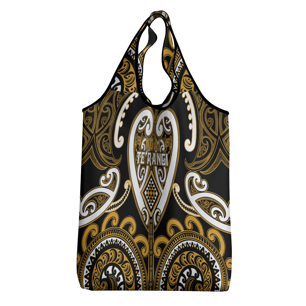 Aotearoa Ngai Te Rangi Grocery Bag Maori Tribal Pattern