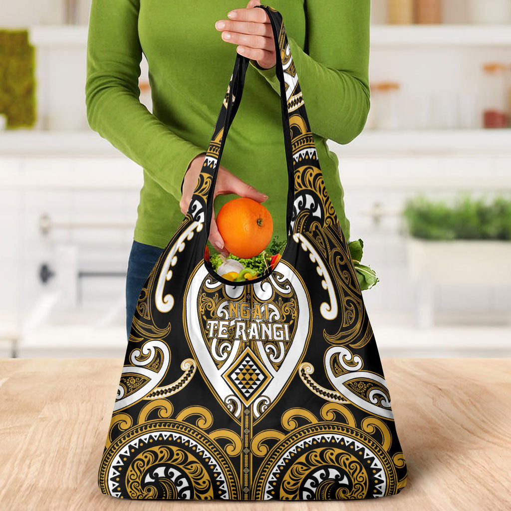 Aotearoa Ngai Te Rangi Grocery Bag Maori Tribal Pattern