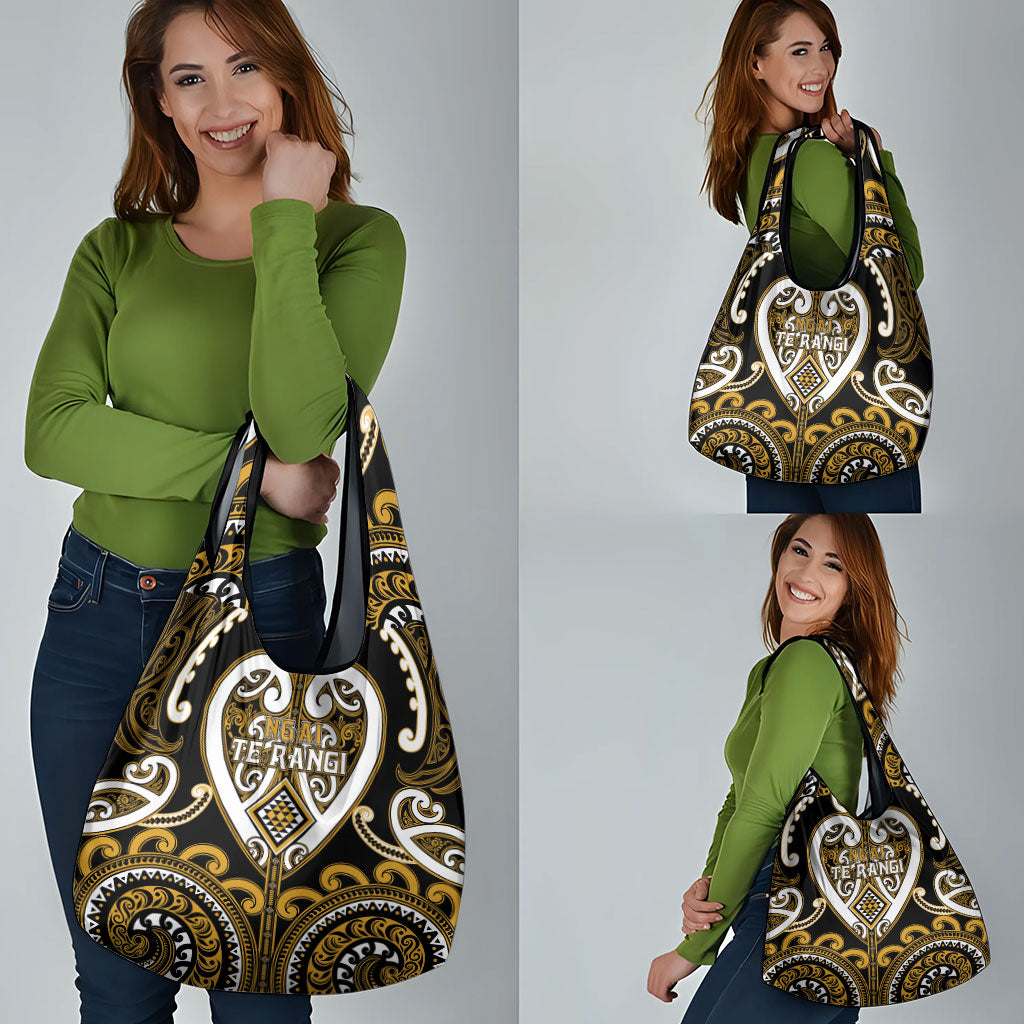 Aotearoa Ngai Te Rangi Grocery Bag Maori Tribal Pattern