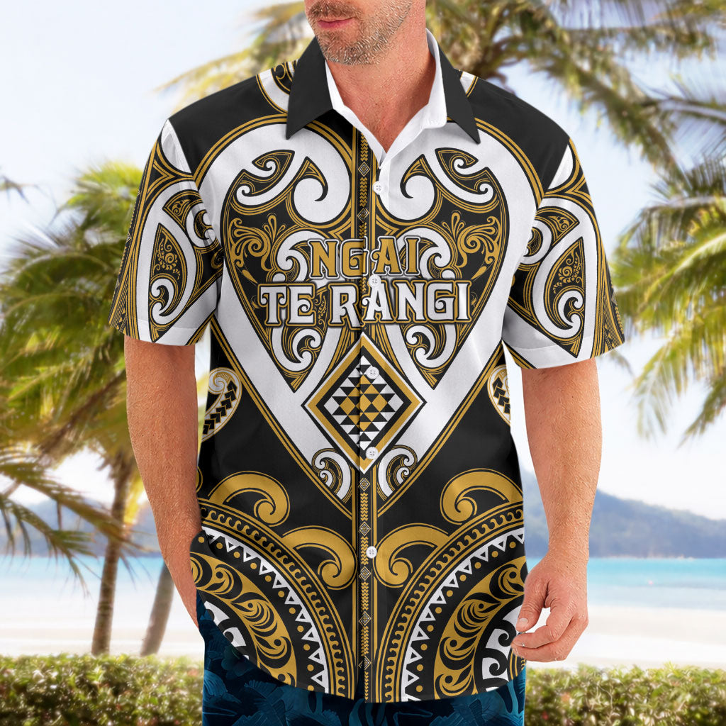 Custom Aotearoa Ngai Te Rangi Hawaiian Shirt Maori Tribal Pattern