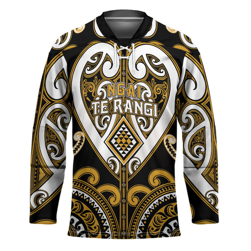 Custom Aotearoa Ngai Te Rangi Hockey Jersey Maori Tribal Pattern
