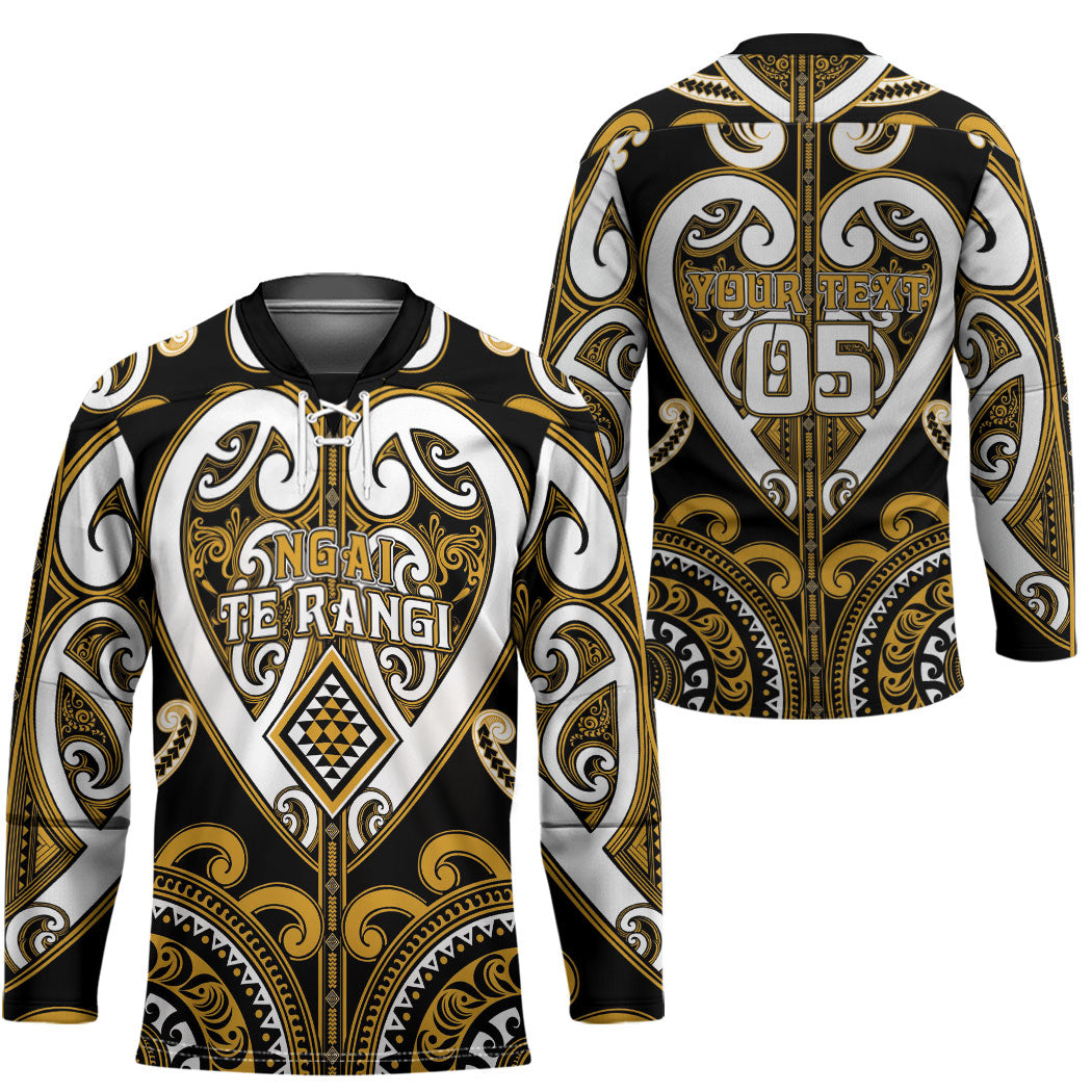 Custom Aotearoa Ngai Te Rangi Hockey Jersey Maori Tribal Pattern