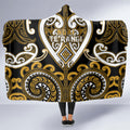 Aotearoa Ngai Te Rangi Hooded Blanket Maori Tribal Pattern