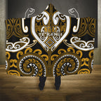 Aotearoa Ngai Te Rangi Hooded Blanket Maori Tribal Pattern