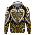 Custom Aotearoa Ngai Te Rangi Hoodie Maori Tribal Pattern