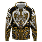 Custom Aotearoa Ngai Te Rangi Hoodie Maori Tribal Pattern