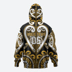 Custom Aotearoa Ngai Te Rangi Hoodie Maori Tribal Pattern