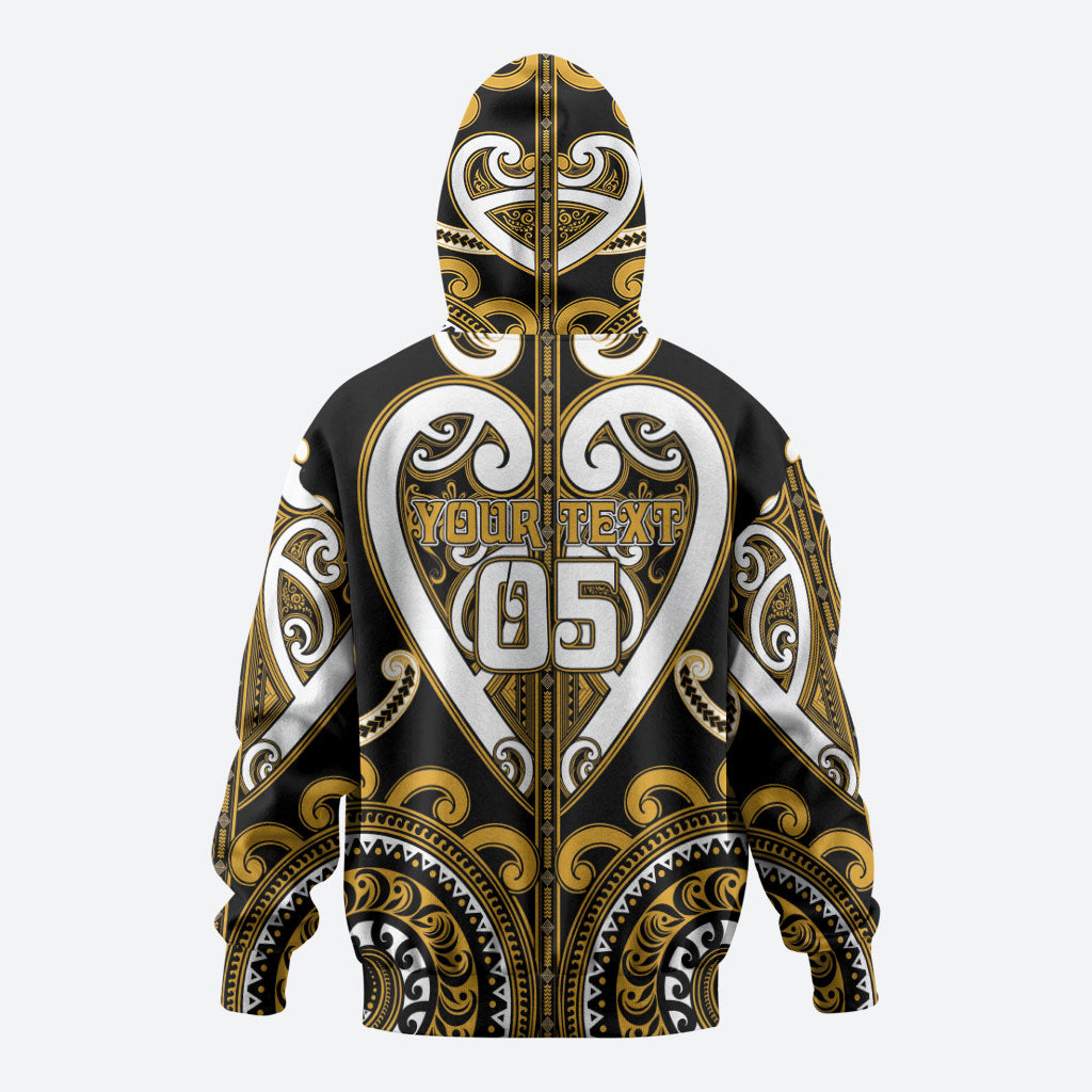 Custom Aotearoa Ngai Te Rangi Hoodie Maori Tribal Pattern