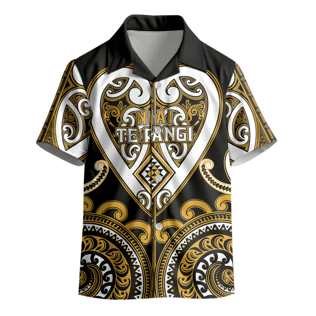 Custom Aotearoa Ngai Te Rangi Kid Hawaiian Shirt Maori Tribal Pattern