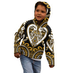 Custom Aotearoa Ngai Te Rangi Kid Hoodie Maori Tribal Pattern
