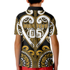 Custom Aotearoa Ngai Te Rangi Kid Polo Shirt Maori Tribal Pattern
