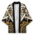 Custom Aotearoa Ngai Te Rangi Kimono Maori Tribal Pattern