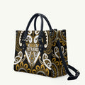 Aotearoa Ngai Te Rangi Leather Bag Maori Tribal Pattern