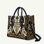 Aotearoa Ngai Te Rangi Leather Bag Maori Tribal Pattern
