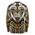 Custom Aotearoa Ngai Te Rangi Long Sleeve Shirt Maori Tribal Pattern