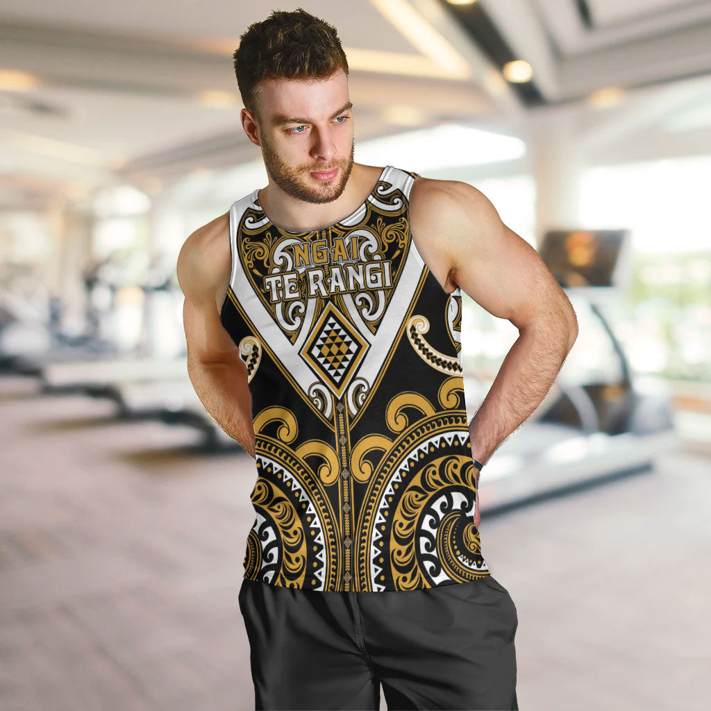 Custom Aotearoa Ngai Te Rangi Men Tank Top Maori Tribal Pattern