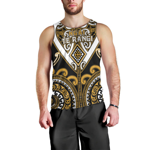 Custom Aotearoa Ngai Te Rangi Men Tank Top Maori Tribal Pattern